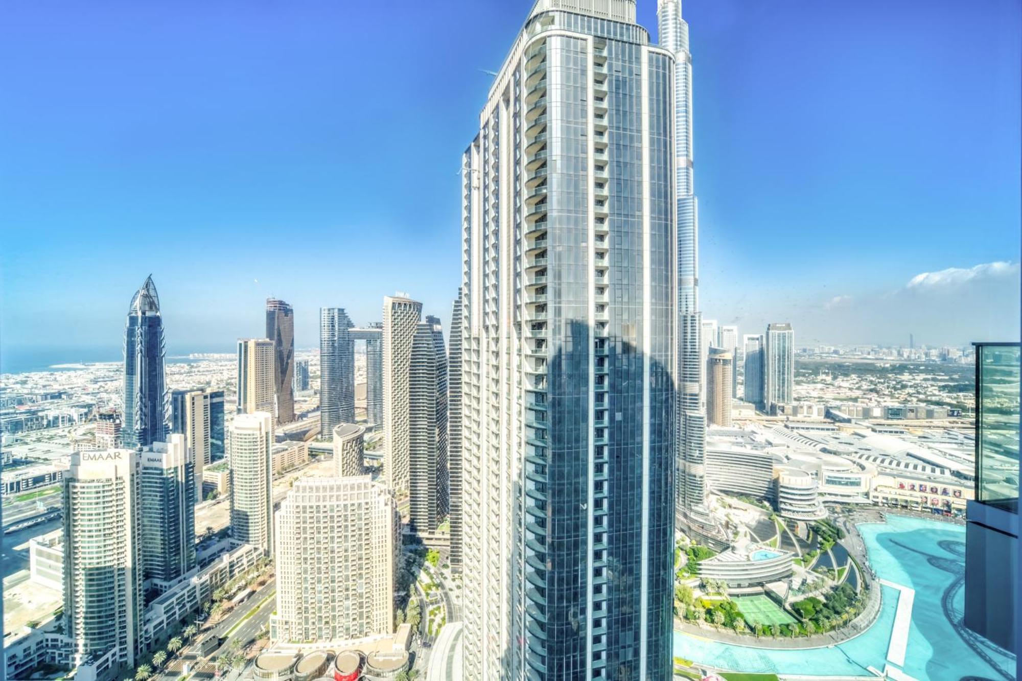 Downtown Luxury - Stunning Burj Khalifa & Sea View - 5 Minutes Walk To Dubai Mall Buitenkant foto