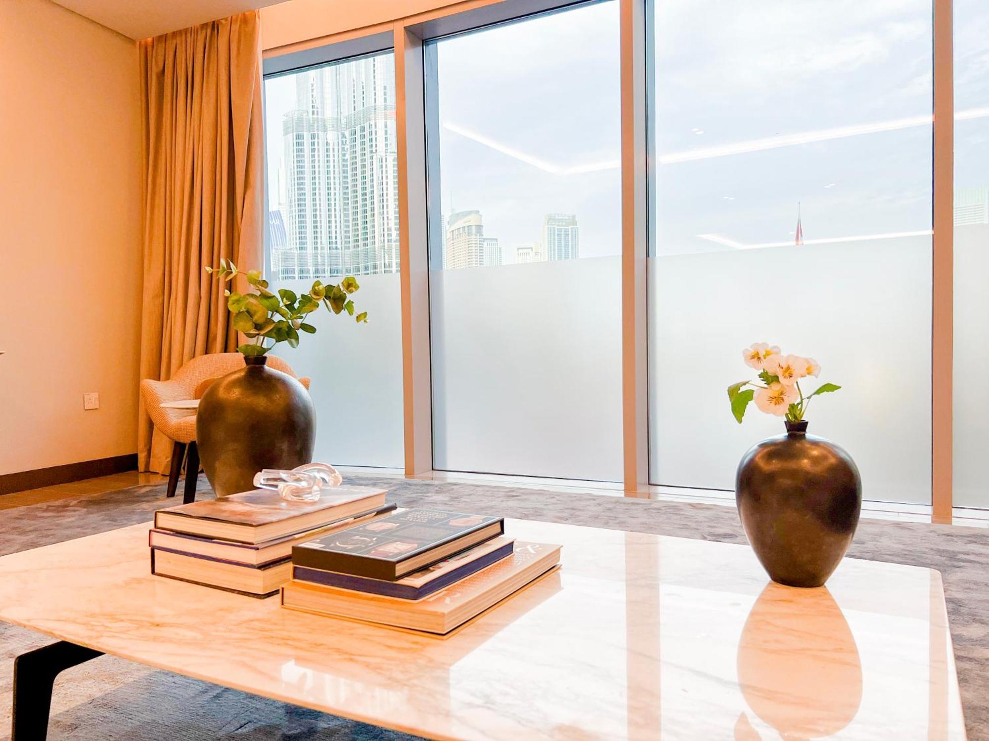 Downtown Luxury - Stunning Burj Khalifa & Sea View - 5 Minutes Walk To Dubai Mall Buitenkant foto