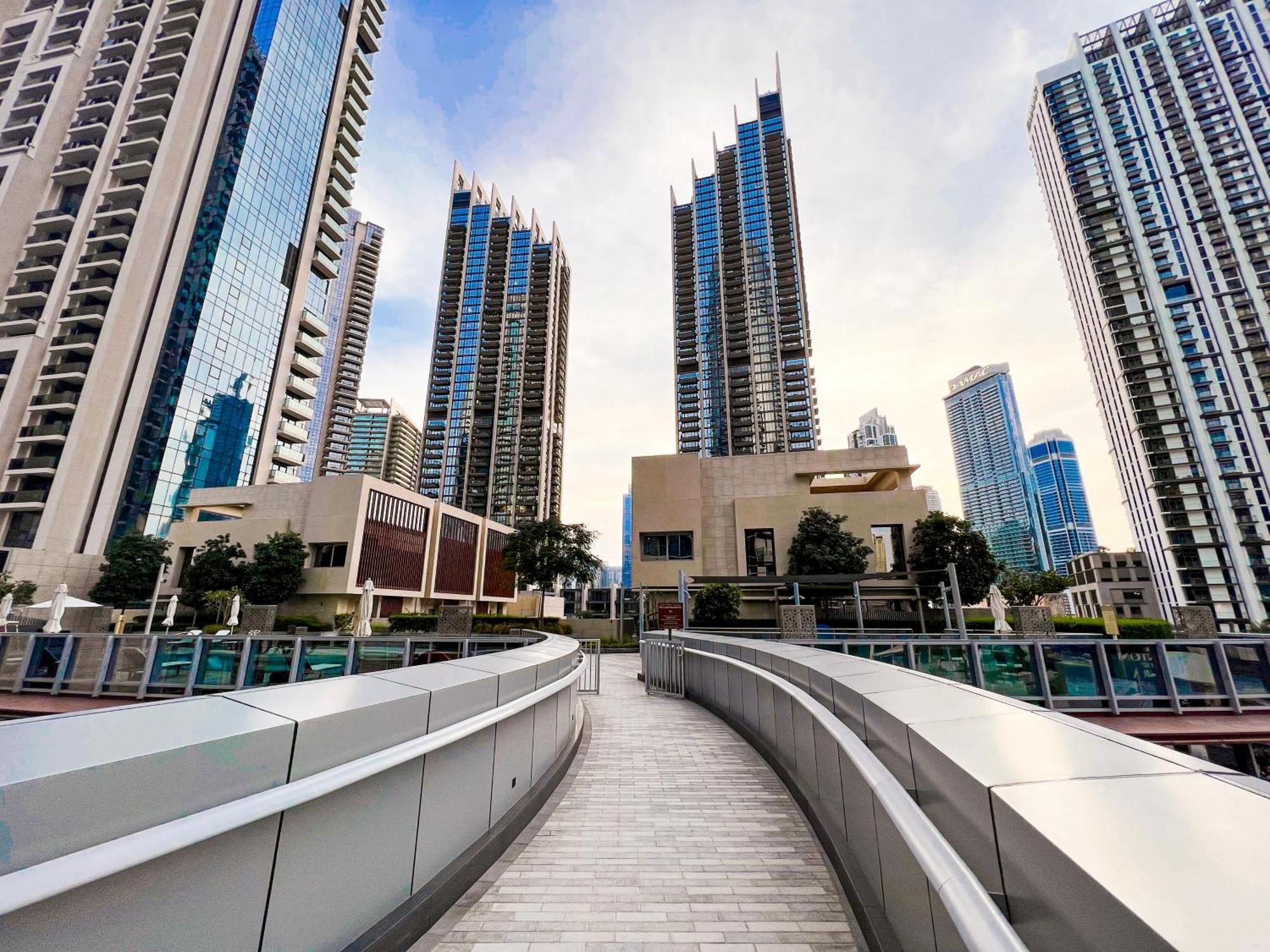 Downtown Luxury - Stunning Burj Khalifa & Sea View - 5 Minutes Walk To Dubai Mall Buitenkant foto
