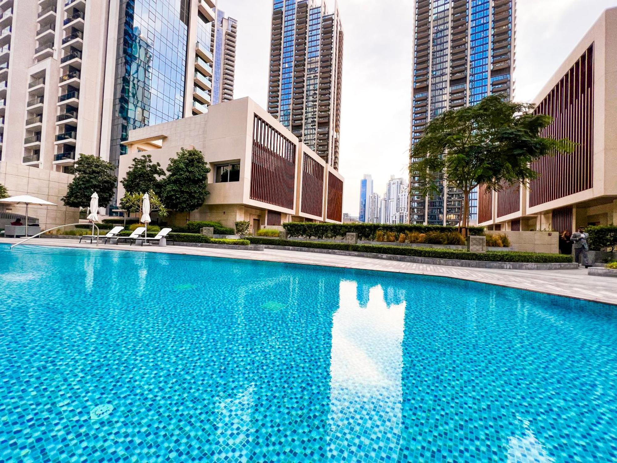 Downtown Luxury - Stunning Burj Khalifa & Sea View - 5 Minutes Walk To Dubai Mall Buitenkant foto