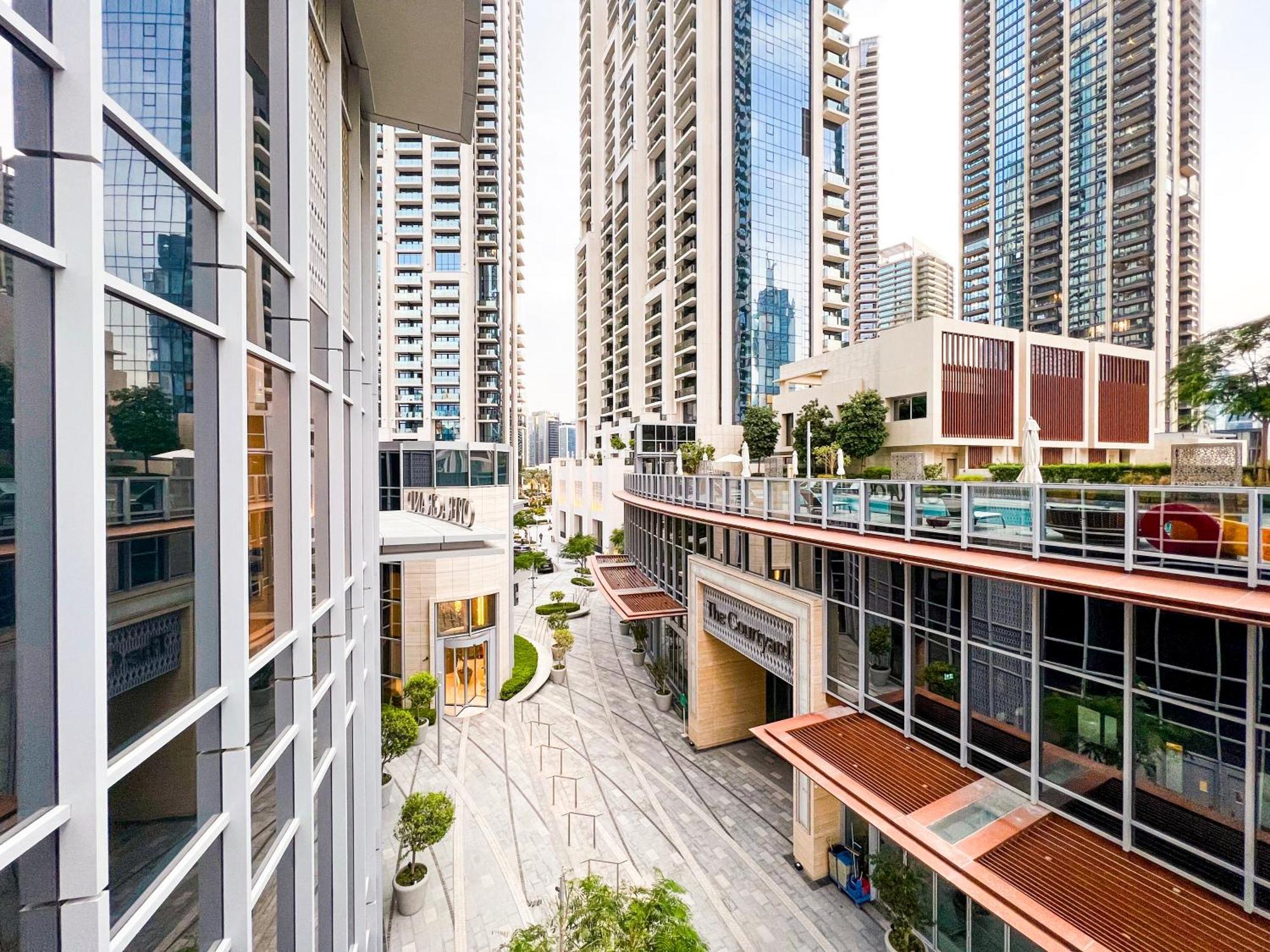 Downtown Luxury - Stunning Burj Khalifa & Sea View - 5 Minutes Walk To Dubai Mall Buitenkant foto