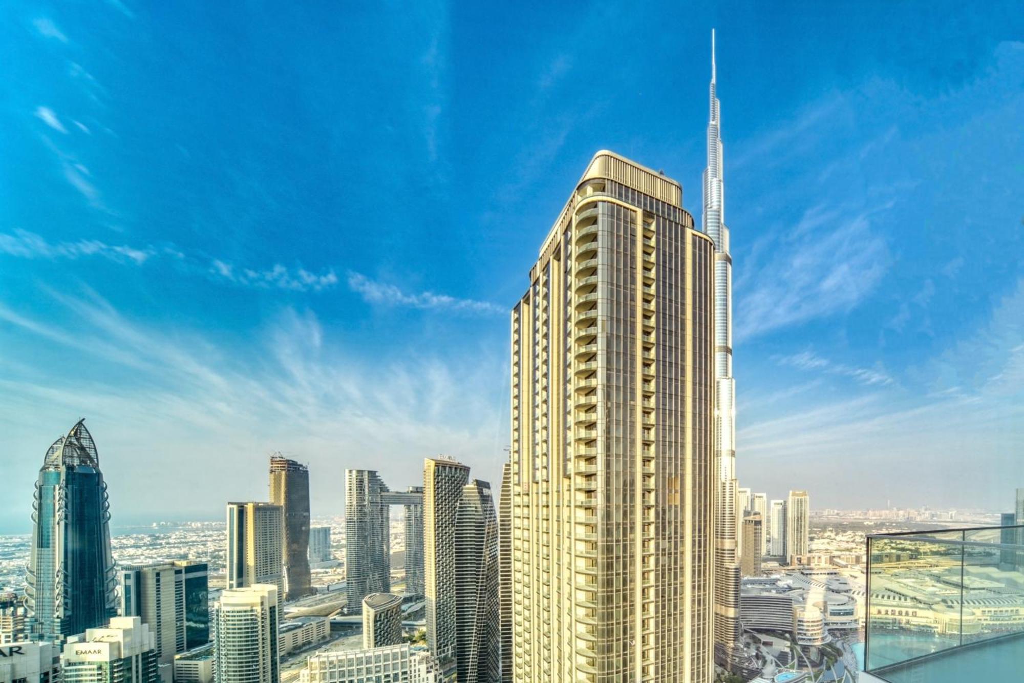 Downtown Luxury - Stunning Burj Khalifa & Sea View - 5 Minutes Walk To Dubai Mall Buitenkant foto