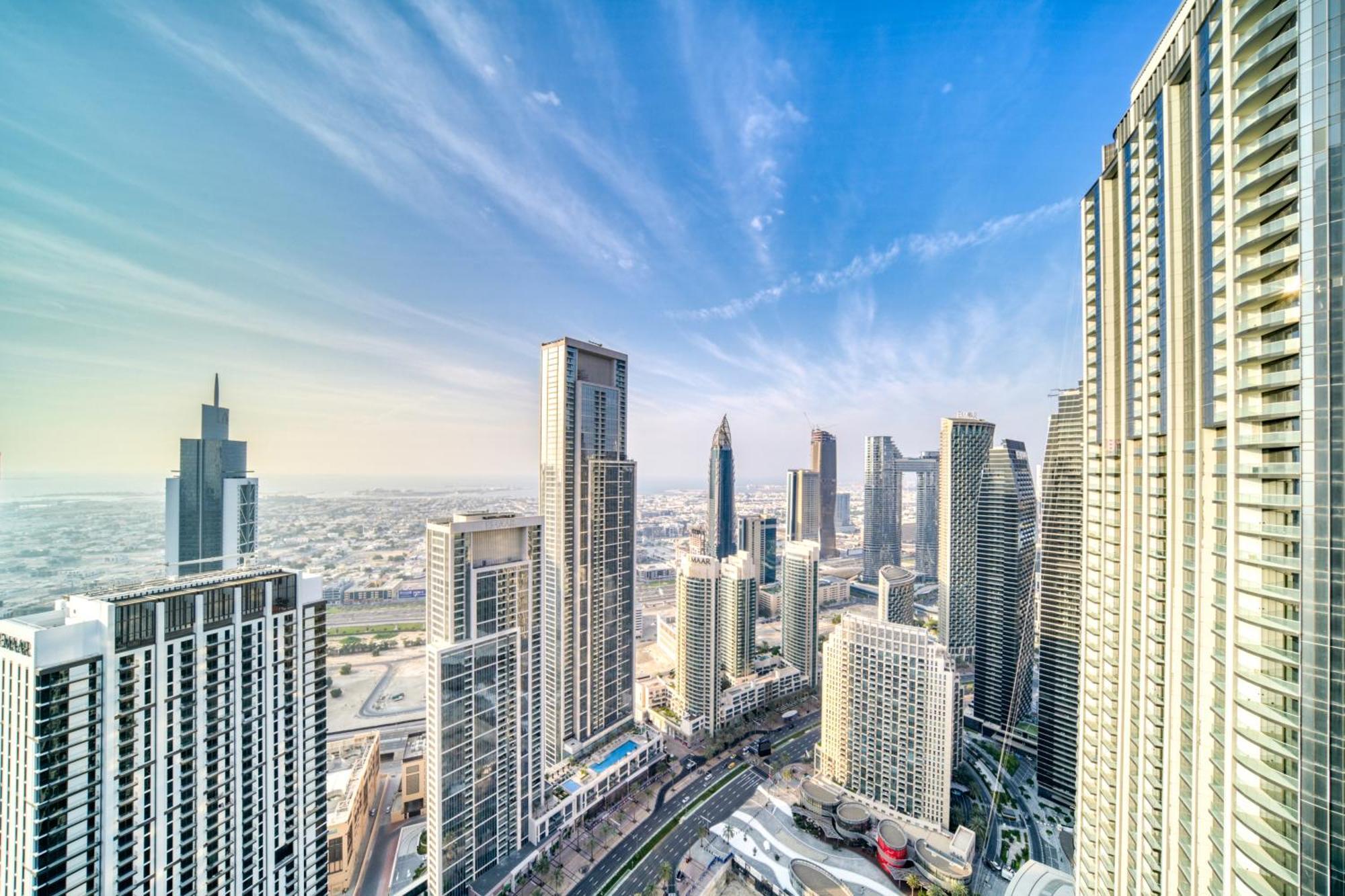 Downtown Luxury - Stunning Burj Khalifa & Sea View - 5 Minutes Walk To Dubai Mall Buitenkant foto