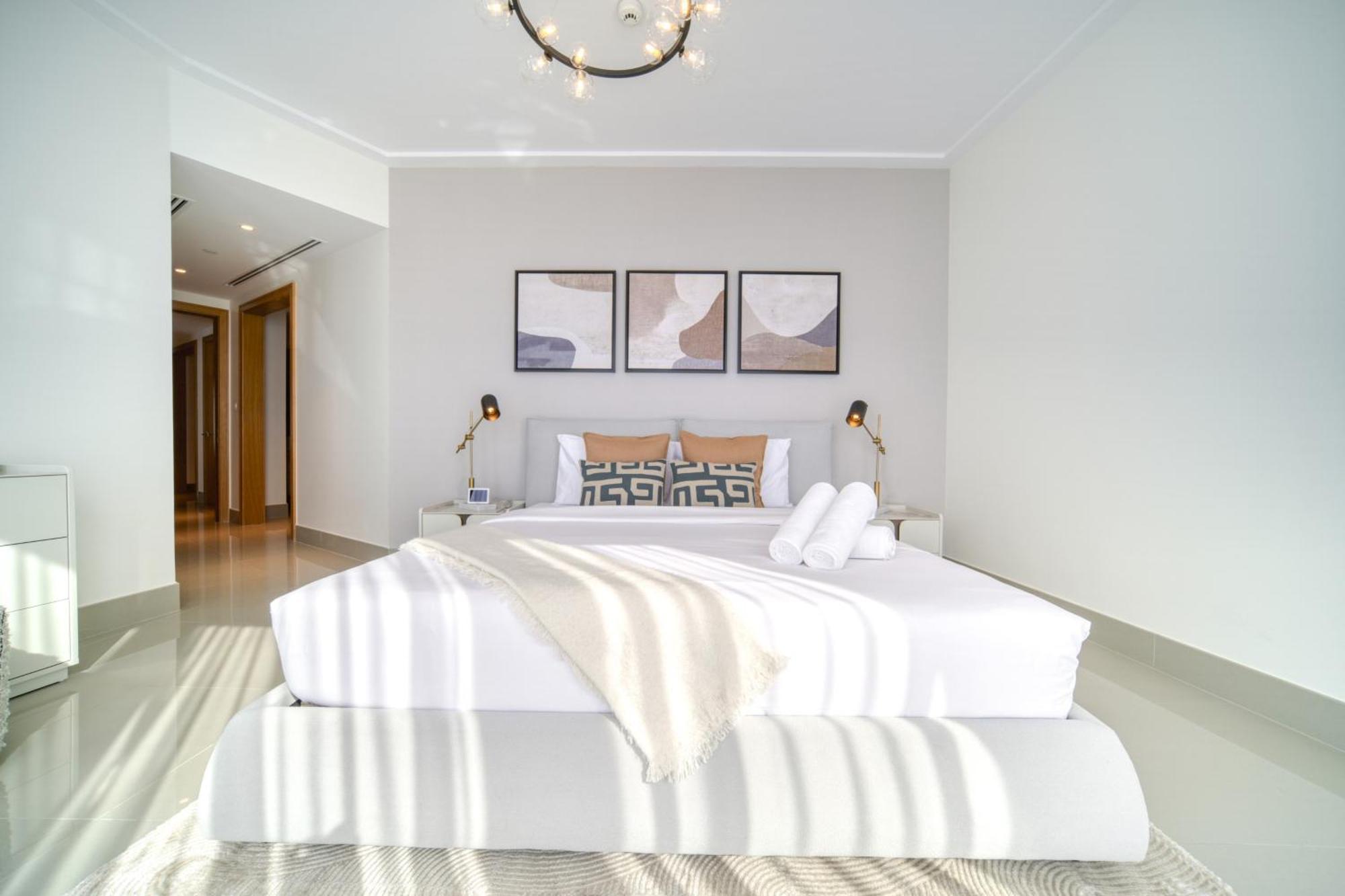Downtown Luxury - Stunning Burj Khalifa & Sea View - 5 Minutes Walk To Dubai Mall Kamer foto